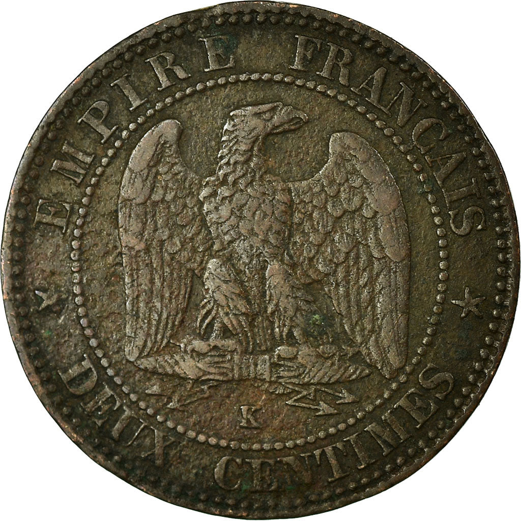 Coin, France, Napoleon III, Napoléon III, 2 Centimes, 1854, Bordeaux