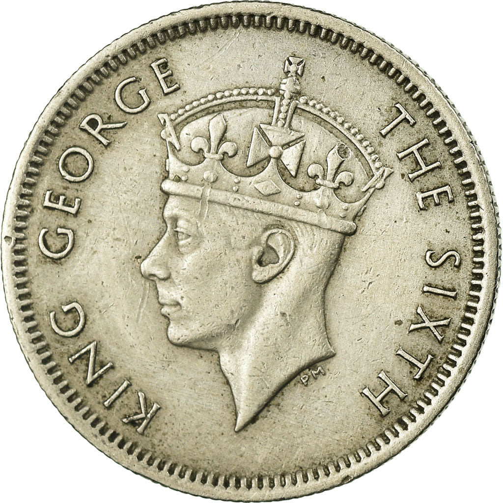 Coin, MALAYA, 10 Cents, 1950, VF(30-35), Copper-nickel, KM:8