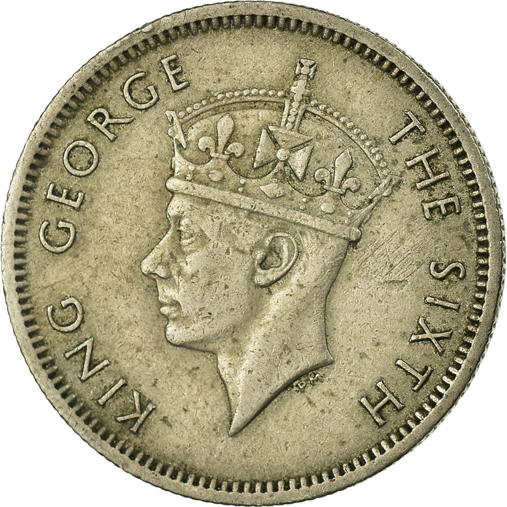 Coin, MALAYA, 10 Cents, 1950, VF(30-35), Copper-nickel, KM:8