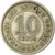 Moneda, PENÍNSULA MALAYA & BORNEO BRITÁNICO, 10 Cents, 1953, BC+, Cobre -