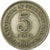 Moeda, MALAIA, 5 Cents, 1948, VF(30-35), Cobre-níquel, KM:7