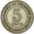 Munten, MALAYA, 5 Cents, 1950, FR+, Copper-nickel, KM:7