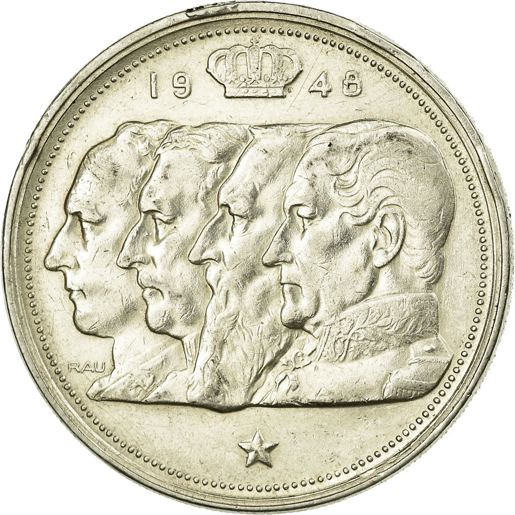 Coin, Belgium, 100 Francs, 100 Frank, 1948, EF(40-45), Silver, KM:139.1