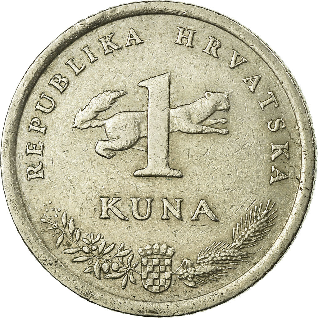 Coin, Croatia, Kuna, 1996, EF(40-45), Copper-Nickel-Zinc, KM:40