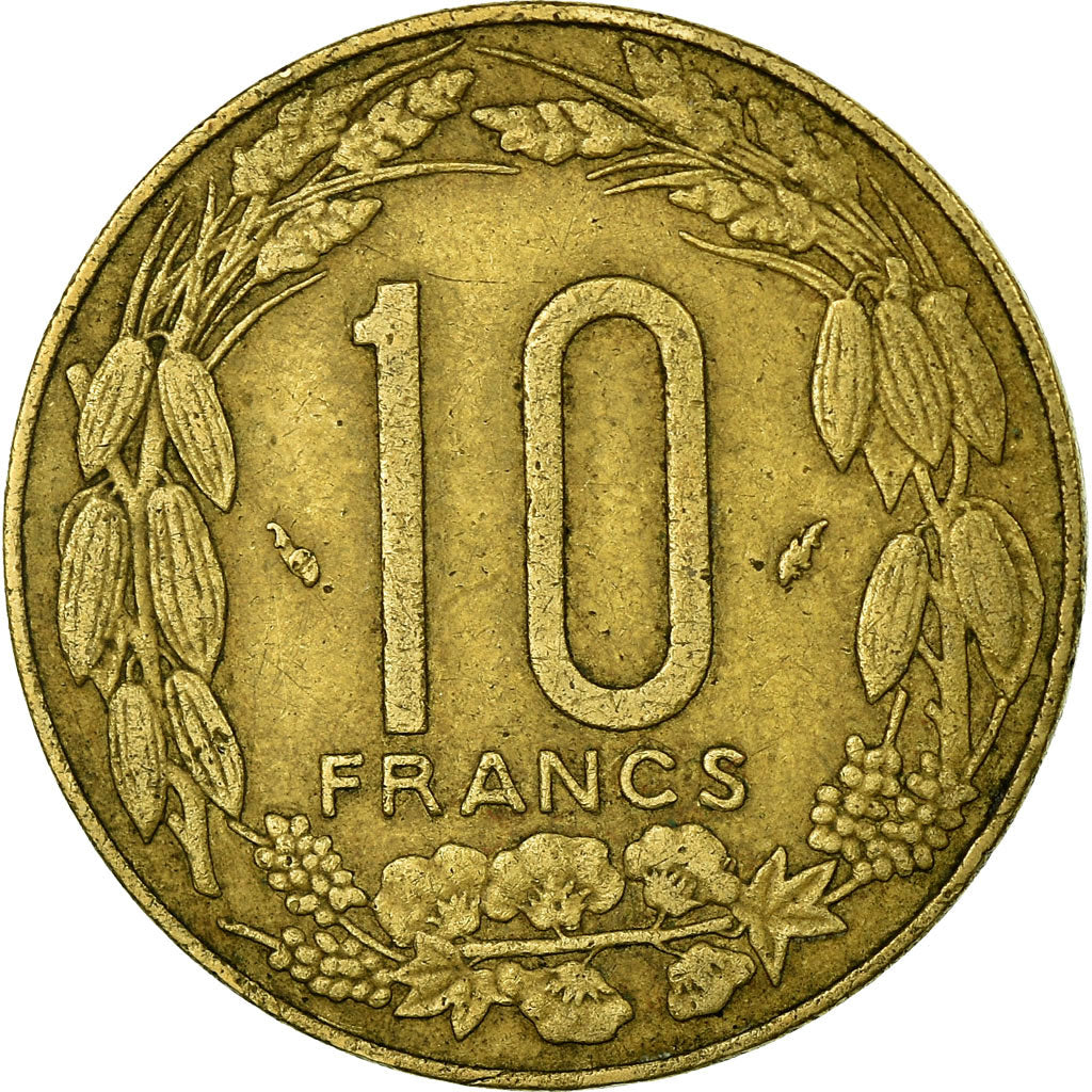 Coin, Central African States, 10 Francs, 1981, Paris, VF(30-35)