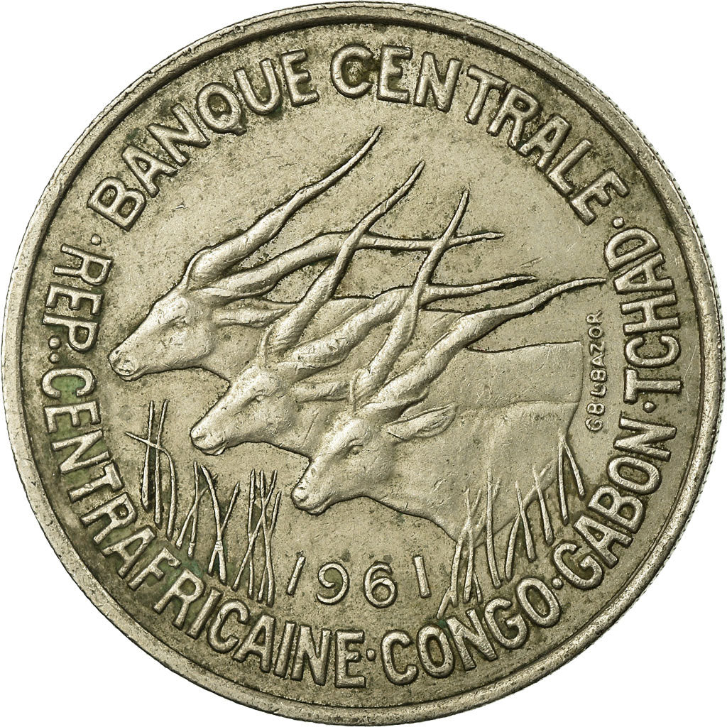 Coin, EQUATORIAL AFRICAN STATES, 50 Francs, 1961, Paris, VF(30-35)