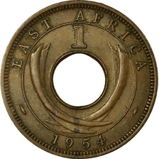 Coin, EAST AFRICA, Elizabeth II, Cent, 1954, VF(30-35), Bronze, KM:35
