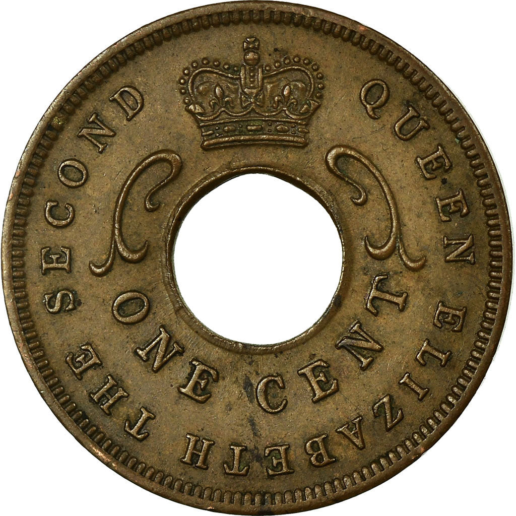 Coin, EAST AFRICA, Elizabeth II, Cent, 1954, VF(30-35), Bronze, KM:35