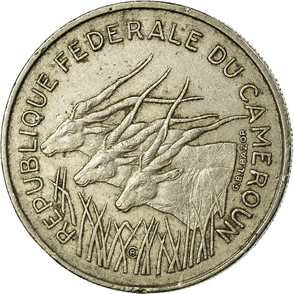 Coin, Cameroon, 100 Francs, 1971, Paris, EF(40-45), Nickel, KM:15
