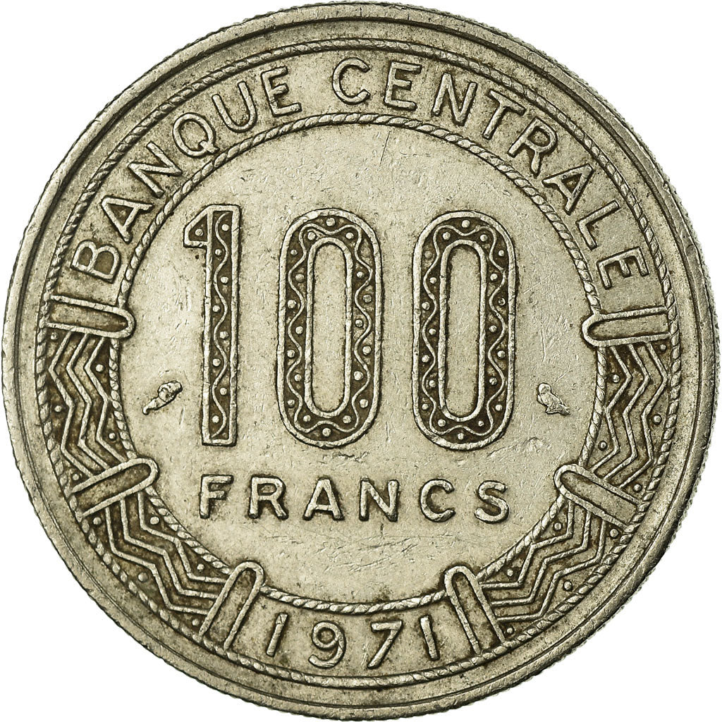 Coin, Cameroon, 100 Francs, 1971, Paris, EF(40-45), Nickel, KM:15
