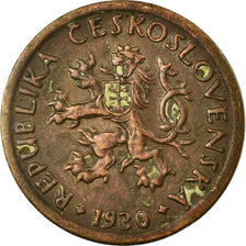 Moneta, Cecoslovacchia, 10 Haleru, 1930, MB+, Bronzo, KM:3