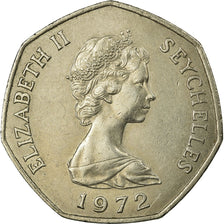 Coin, Seychelles, 5 Rupees, 1972, British Royal Mint, EF(40-45), Copper-nickel