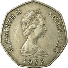 Coin, Seychelles, 5 Rupees, 1972, British Royal Mint, VF(30-35), Copper-nickel