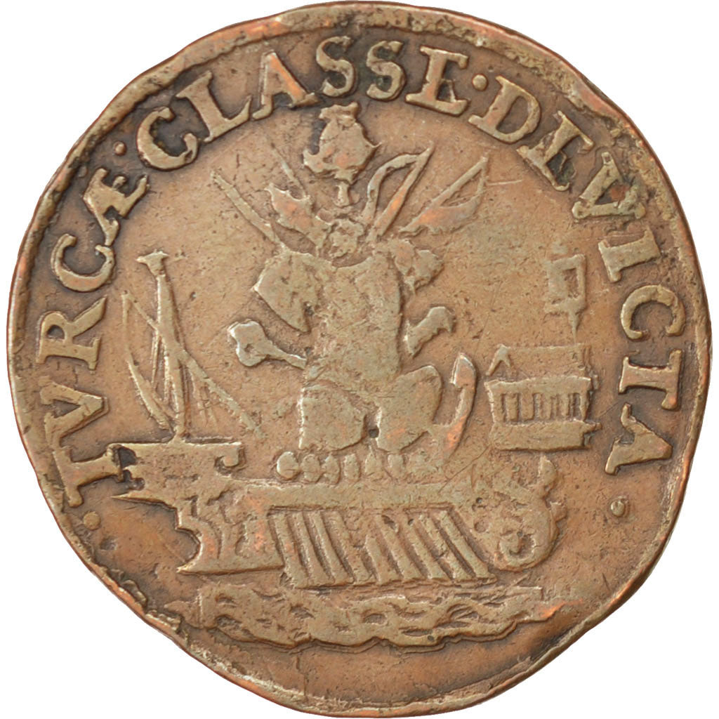 Spain, Spain, Token, VF(30-35), Copper, 29, Feuardent #13746, 4.60
