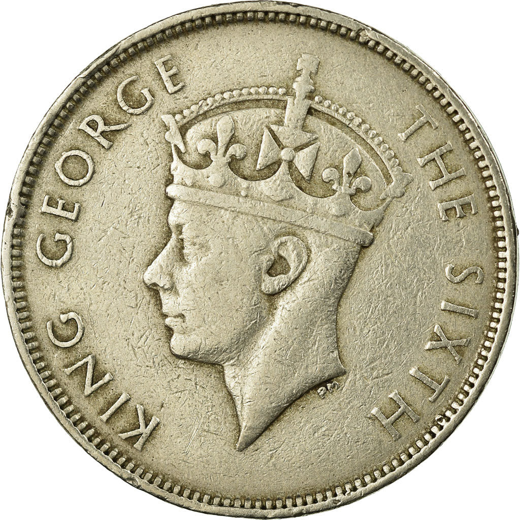 Coin, Mauritius, George VI, Rupee, 1951, VF(30-35), Copper-nickel, KM:29.1