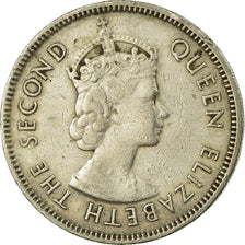 Coin, Mauritius, Elizabeth II, 1/2 Rupee, 1971, VF(30-35), Copper-nickel