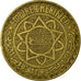 Coin, Morocco, Mohammed V, 5 Francs, 1945, Paris, VF(30-35), Aluminum-Bronze