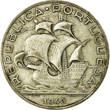 Coin, Portugal, 5 Escudos, 1946, VF(30-35), Silver, KM:581