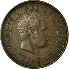 Moneta, Portogallo, Carlos I, 5 Reis, 1899, MB+, Bronzo, KM:530