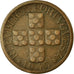 Coin, Portugal, 20 Centavos, 1945, VF(30-35), Bronze, KM:584