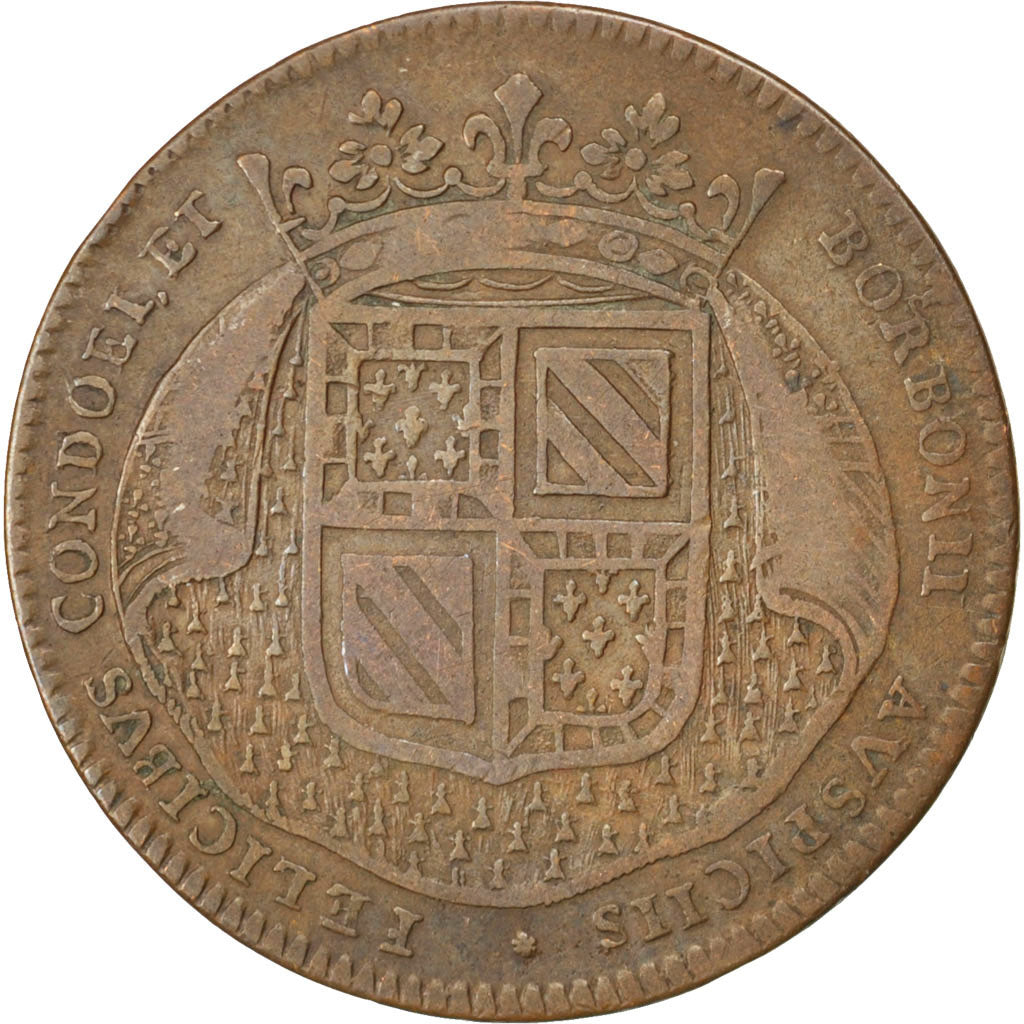 France, Royal, Token, VF(30-35), Copper, 30, Feuardent #9823, 8.20