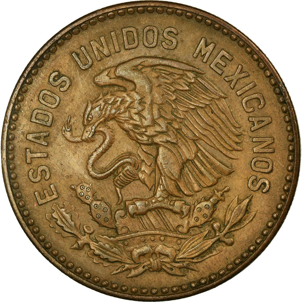 Coin, Mexico, 50 Centavos, 1956, Mexico City, EF(40-45), Bronze, KM:450