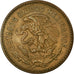 Coin, Mexico, 50 Centavos, 1956, Mexico City, EF(40-45), Bronze, KM:450
