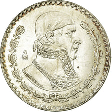 Moneda, México, Peso, 1957, Mexico City, BC+, Plata, KM:459