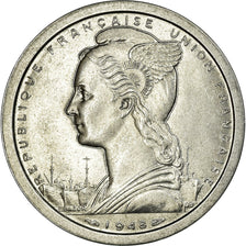 Moneta, Madagascar, 2 Francs, 1948, Paris, BB, Alluminio, KM:4