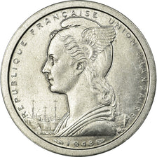Monnaie, Madagascar, 2 Francs, 1948, Paris, TTB, Aluminium, KM:4