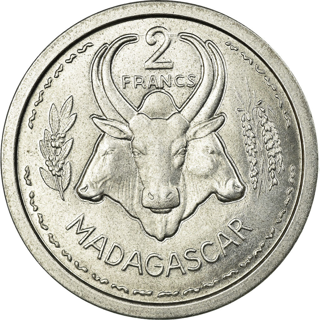 Monnaie, Madagascar, 2 Francs, 1948, Paris, TTB, Aluminium, KM:4