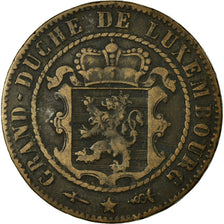 Coin, Luxembourg, William III, 10 Centimes, 1870, Utrecht, VF(30-35), Bronze