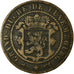 Coin, Luxembourg, William III, 10 Centimes, 1870, Utrecht, VF(30-35), Bronze