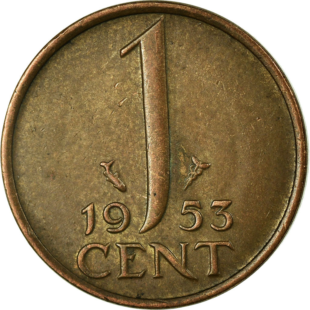 Moneta, Paesi Bassi, Juliana, Cent, 1953, MB+, Bronzo, KM:180