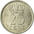 Coin, Netherlands, Wilhelmina I, 25 Cents, 1948, EF(40-45), Nickel, KM:178