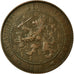 Coin, Netherlands, Wilhelmina I, 2-1/2 Cent, 1905, VF(30-35), Bronze, KM:134