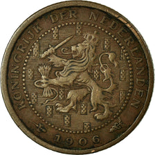 Coin, Netherlands, Wilhelmina I, 1/2 Cent, 1906, EF(40-45), Bronze, KM:133