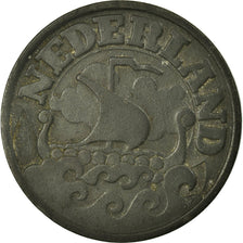 Coin, Netherlands, Wilhelmina I, 25 Cents, 1942, VF(30-35), Zinc, KM:174