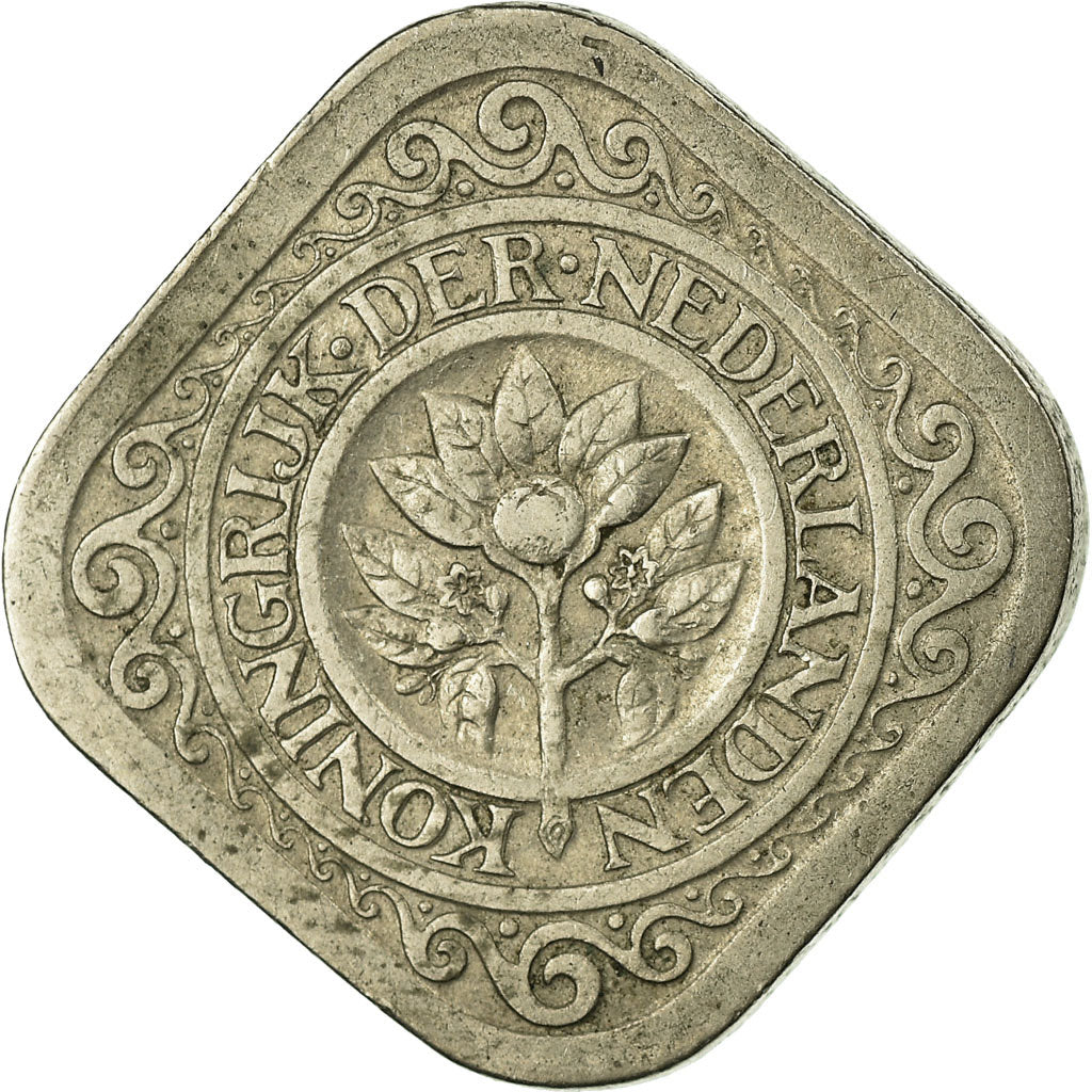 Coin, Netherlands, Wilhelmina I, 5 Cents, 1923, VF(30-35), Copper-nickel, KM:153