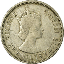 Coin, Seychelles, 1/2 Rupee, 1970, British Royal Mint, VF(30-35), Copper-nickel
