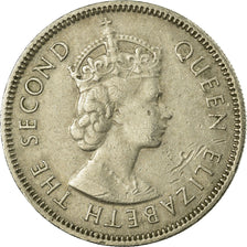 Coin, Seychelles, 1/2 Rupee, 1974, British Royal Mint, VF(30-35), Copper-nickel