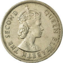 Coin, Seychelles, 1/2 Rupee, 1974, British Royal Mint, VF(30-35), Copper-nickel