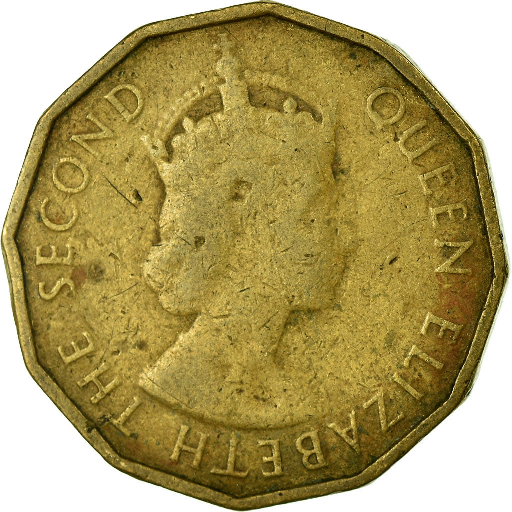 Moneta, Seychelles, 10 Cents, 1953, British Royal Mint, MB, Nichel-ottone, KM:10