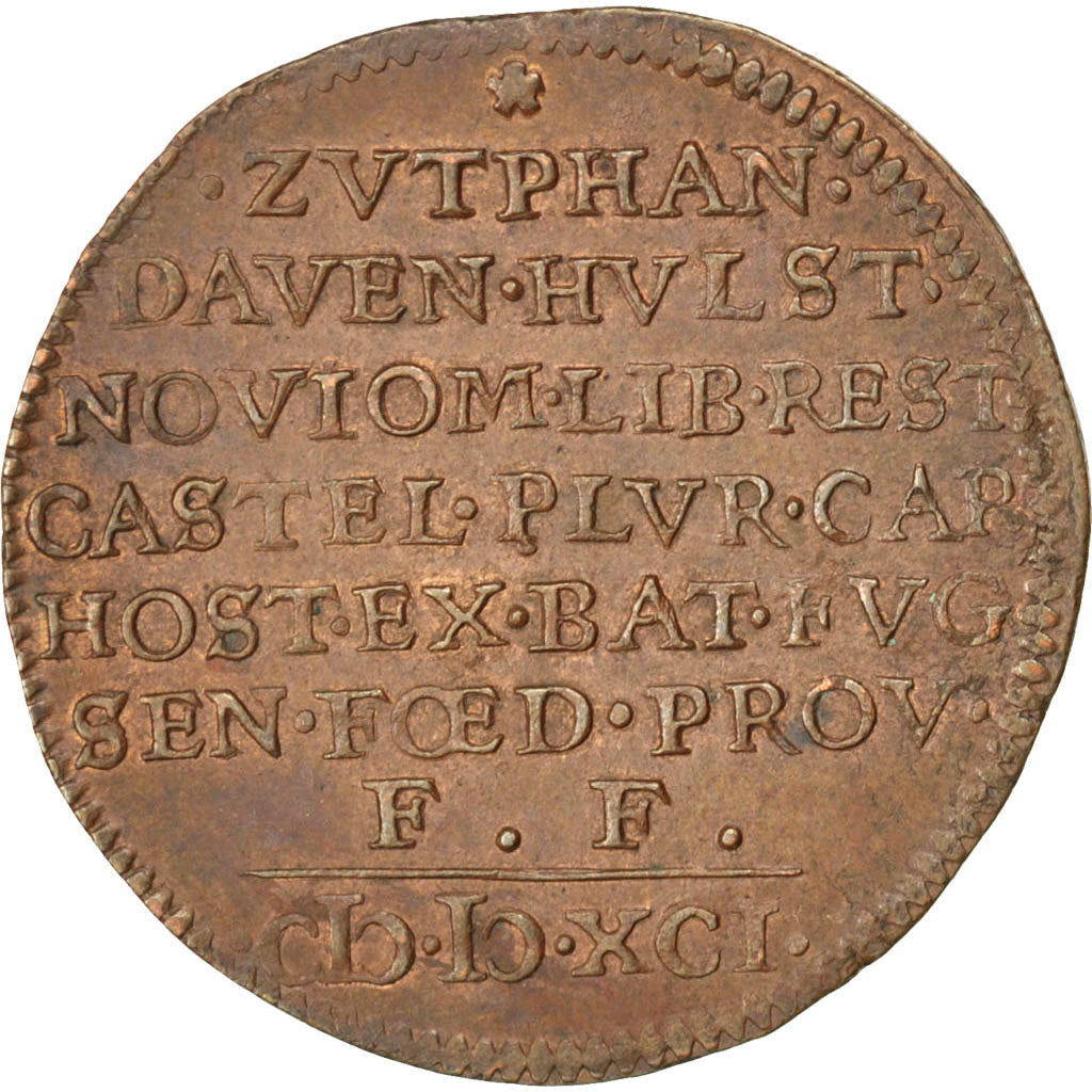 Netherlands, Spanish Netherlands, Token, AU(55-58), Copper, 30, Feuardent...