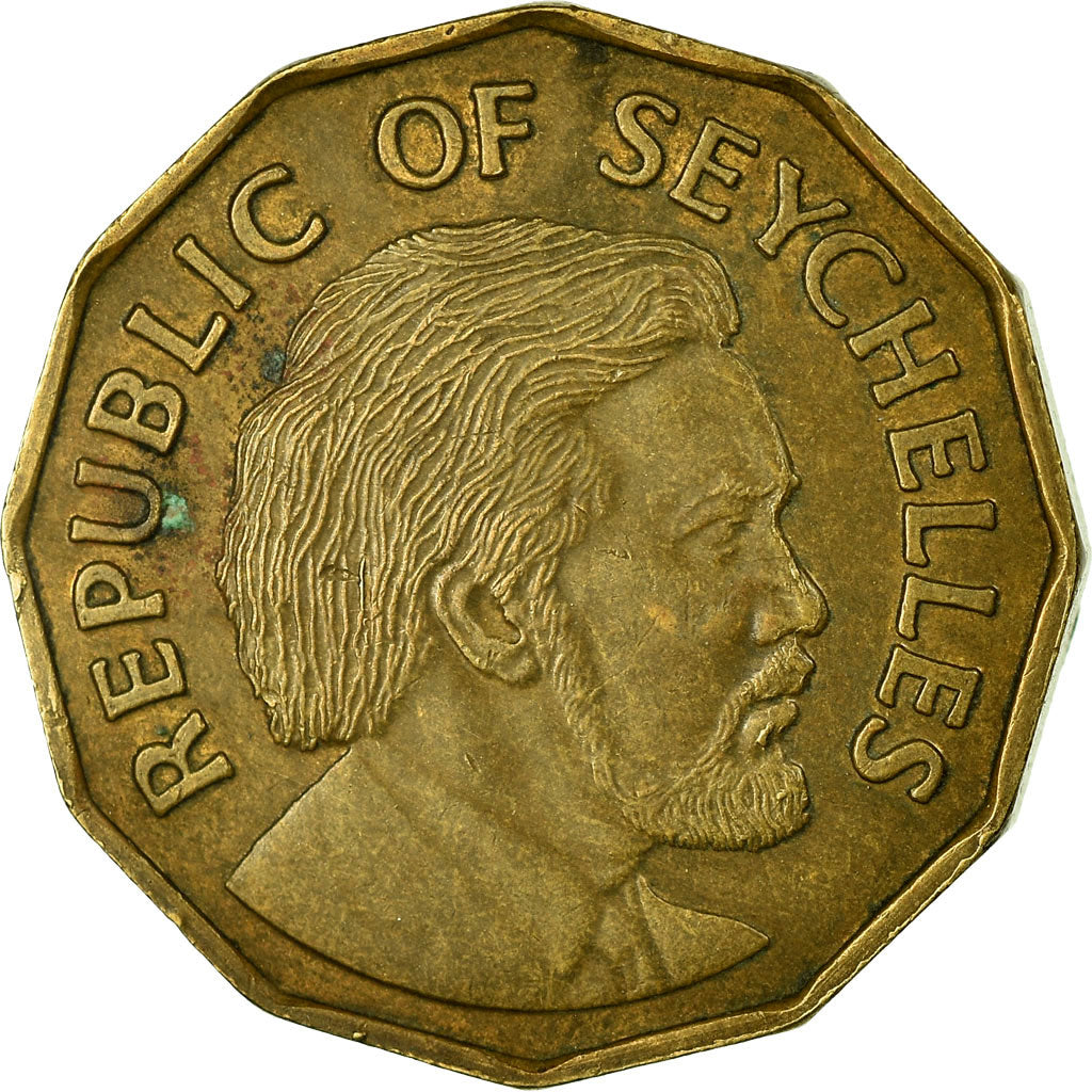 Coin, Seychelles, 10 Cents, 1976, British Royal Mint, VF(30-35), Nickel-brass