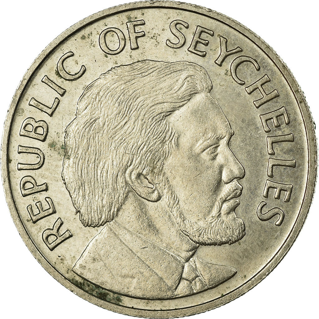 Coin, Seychelles, 50 Cents, 1976, British Royal Mint, VF(30-35), Copper-nickel