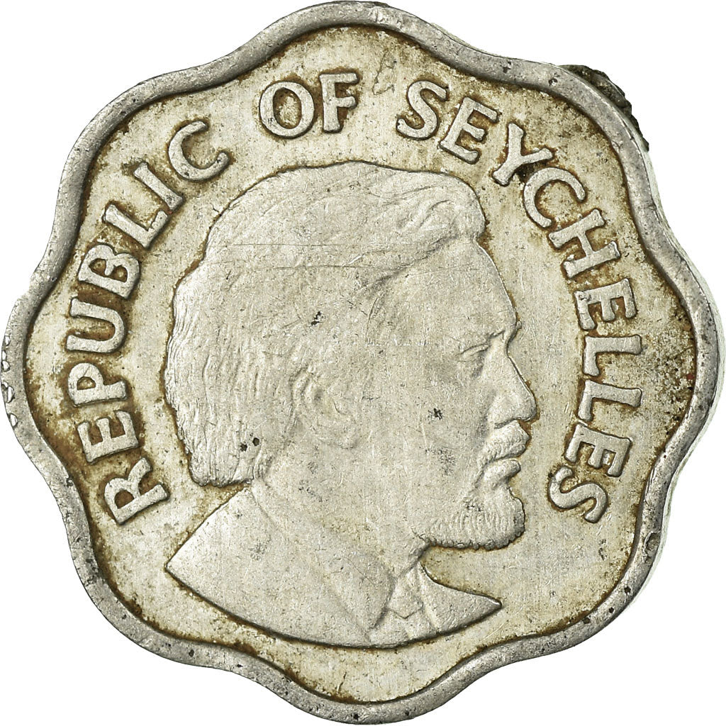 Coin, Seychelles, 5 Cents, 1976, British Royal Mint, VF(30-35), Aluminum, KM:22