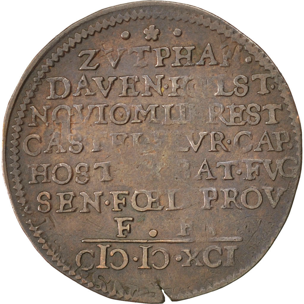 Netherlands, Spanish Netherlands, Token, AU(50-53), Copper, 30, Feuardent...