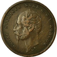 Coin, Sweden, Oscar I, Ore, 1857, VF(30-35), Bronze, KM:687
