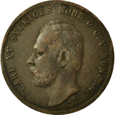 Coin, Sweden, Carl XV Adolf, Ore, 1870, VF(30-35), Bronze, KM:705